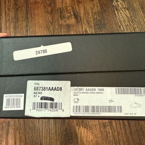 NWT SAINT LAURENT Le Maillon Clogs - Picture 9 of 10